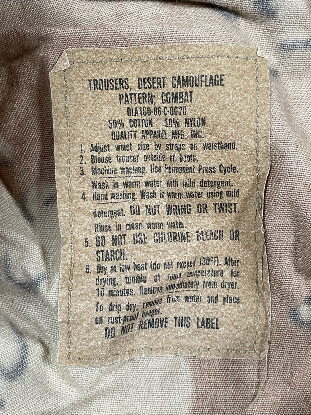 Vintage Chocolate Chip Desert Camo Military Cargo Pants Men's - Picture 6 of 12